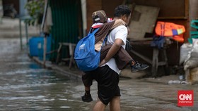 6 RT di Jakarta Utara Terendam Banjir Rob, Ketinggian Air Hingga 90 Cm