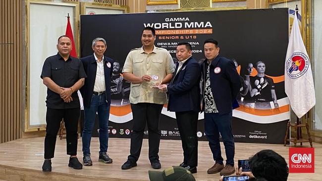 Pengurus Besar Persatuan Tarung Campuran Indonesia (PB Pertacami) menggelar kejuaraan mix martial arts tingkat dunia bertajuk GAMMA World MMA Championship 2024.