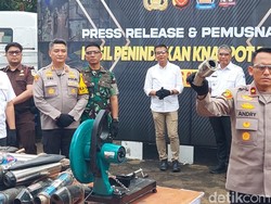 Picu Keresahan Masyarakat, 1.298 Knalpot Brong di Cimahi Dimusnahkan