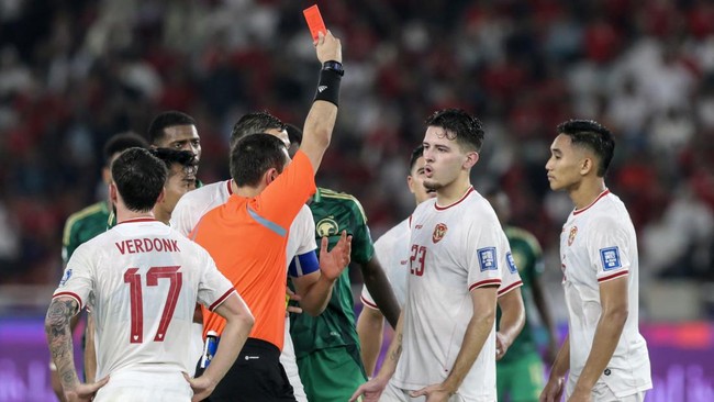 Justin Hubner bicara soal kartu merah yang didapatkan pada laga Timnas Indonesia vs Arab Saudi di Kualifikasi Piala Dunia 2026, Selasa (19/11).