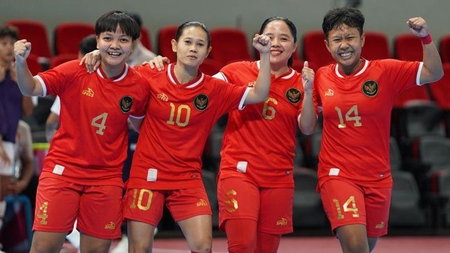 Hasil Kualifikasi Piala Asia Futsal Putri, Timnas Futsal Putri Indonesia menang besar 11-3 atas Kirgistan pada Rabu (15/1).