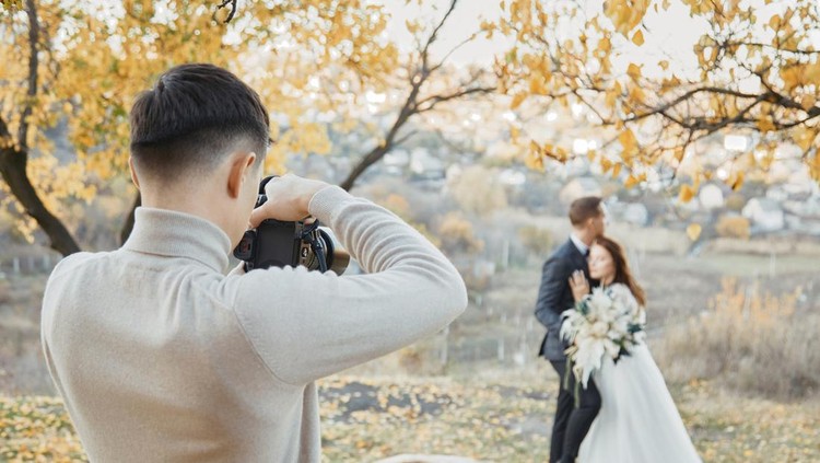 Ilustrasi fotografer pernikahan
