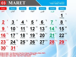 Kalender Hijriah 2025: Jadwal Ramadan dan Idul Fitri 1446 Hijriah