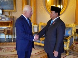 Momen Prabowo Bertemu Raja Charles III di Istana Buckingham