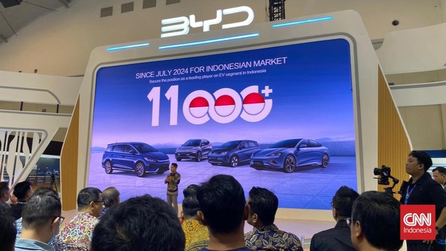 BYD mengklaim sudah menjual 11 ribu mobil listrik di Indonesia sejak Juli 2024.
