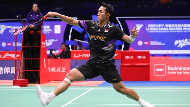 Jonatan Christie mengungkapkan kekecewaan setelah kalah dalam laga final China Masters 2024 dari Anders Antonsen.