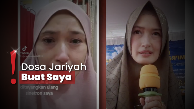 Hijrah, Mega Aulia Nangis Minta Sinetron Lamanya Tak Ditayangkan Lagi