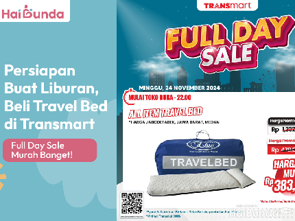 Persiapan Buat Liburan, Beli Travel Bed di Transmart Full Day Sale Murah Banget!