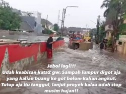 Tanggul Kali Ciputat Jebol Lagi, Perumahan di Tangsel Kembali Banjir