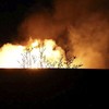 Firefighters work at the site of a Russian missile strike, amid Russia's attack on Ukraine, in Dnipro, Ukraine November 21, 2024. Press service of the State Emergency Service of Ukraine in Dnipropetrovsk region/Handout via REUTERS ATTENTION EDITORS -