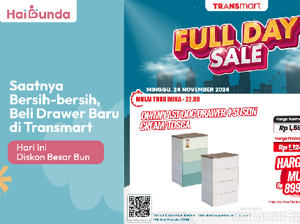 Saatnya Bersih-bersih, Beli Drawer Baru di Transmart Hari Ini Diskon Besar Bun