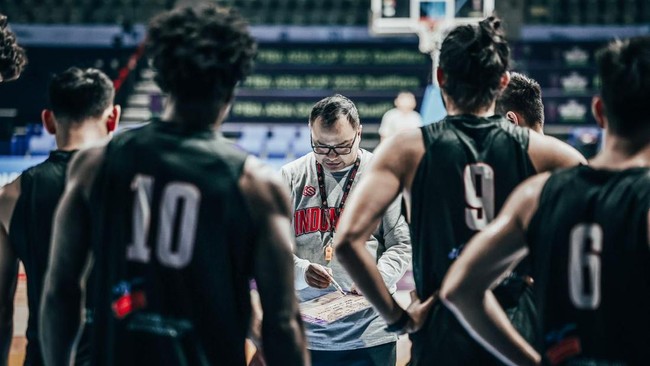 Timnas Basket Indonesia menelan kekalahan 78-86 saat jumpa Korea Selatan dalam ajang Kualifikasi FIBA Asia di Goyang Gymnasium, Kamis (21/11).