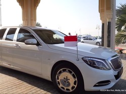 Mobil Mewah Sepanjang 6,5 Meter Jemput Prabowo Setibanya di Abu Dhabi