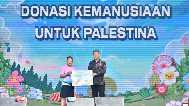 Pertamina Eco RunFest 2024 tak sekadar arena olahraga, tetapi juga momen berbagi dengan menyalurkan bantuan kemanusiaan senilai Rp3,5 miliar untuk Palestina.