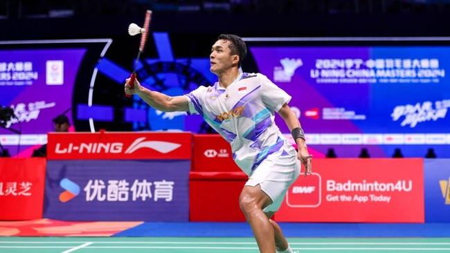 Berikut jadwal siaran langsung Jonatan Christie dan Sabar Karyaman Gutama/Muhammad Reza Pahlevi Isfahani dalam final China Masters 2024, Minggu (24/11).