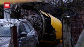 VIDEO: Penampakan Pesawat DHL Jatuh hingga Tabrak Rumah di Lithuania