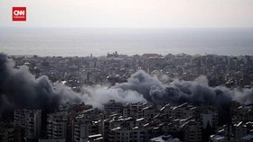 VIDEO: Detik-detik Israel Hantam Daerah Pinggiran Beirut