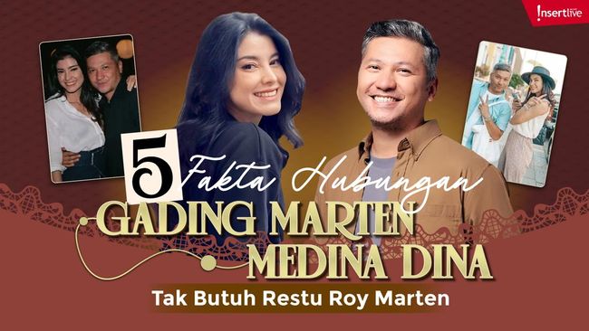 5 Fakta Hubungan Gading Marten-Medina Dina Tak Butuh Restu Roy Marten