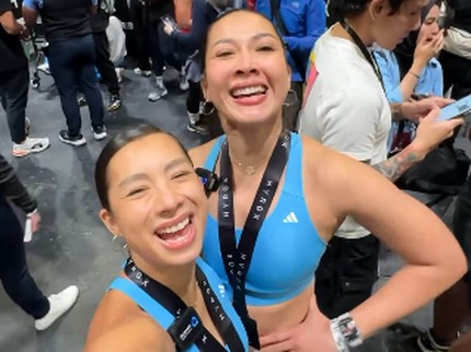Keren! 7 Potret Andrea Dian & Jennifer Bachdim Ikut Hyrox Competition, Didukung Suami Masing-masing