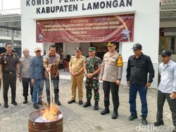 766 Lembar Surat Suara di Lamongan Dimusnahkan