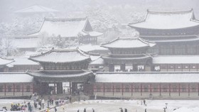 FOTO: Penampakan Seoul 'Terkubur' Salju Tebal