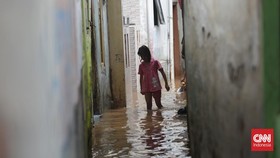 8 RT di Jakarta Masih Terendam Banjir Hingga Sore Ini