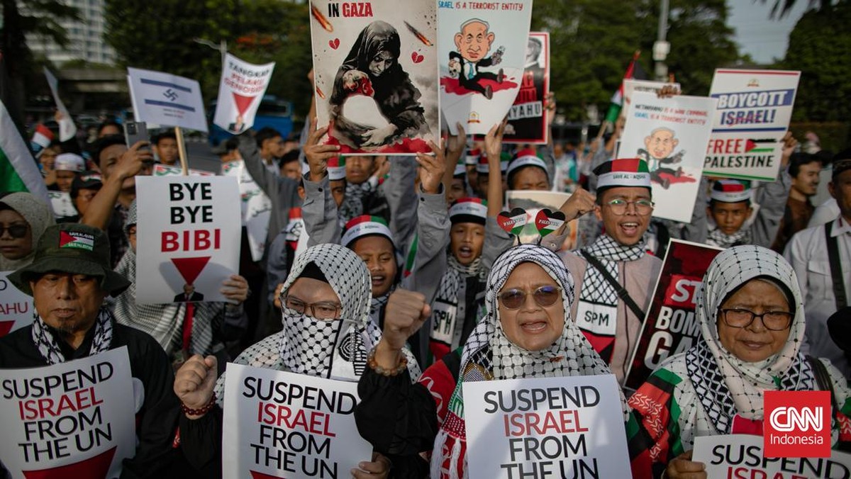FOTO: Aksi Hari Solidaritas Internasional untuk Palestina