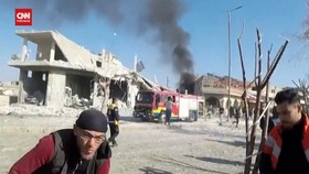 VIDEO: Pedesaan Dekat Aleppo Hancur Kena Serangan Udara Rusia-Suriah