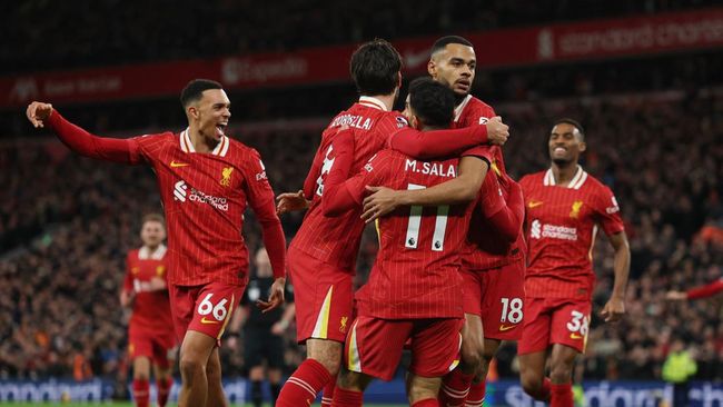 Hasil Liga Inggris: Menang, Liverpool Unggul 11 Poin atas Man City