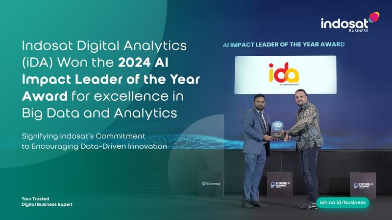iDA by Indosat Business Raih AI Impact Leader of the Year 2024