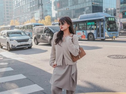 5 Potret Audi Marissa Potong Rambut di Korea Selatan, Begini Hasilnya Bun