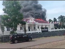 Kantor KPU Morowali Kebakaran Diduga gegara Korsleting Listrik