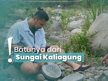 Mengunjungi Desa Danawarih Tegal, Banyak Pengrajin Cobek Batu