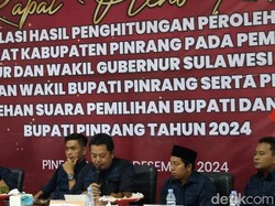 Rekapitulasi Pilkada Pinrang 2024, Petahana Irwan Hamid Menang 47,21% Suara