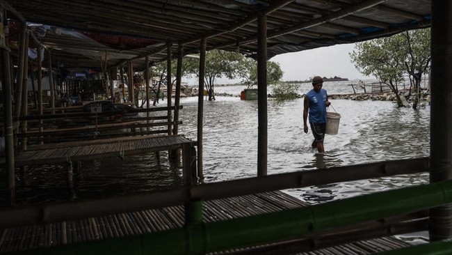 BMKG memprediksi Bulan Purnama pada 12 Mei berpotensi meningkatkan ketinggian air laut maksimum sehingga memunculkan banjir rob dan gelombang tinggi.