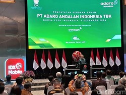 Perdana Melantai di BEI, Saham Adaro Andalan Langsung Melesat 19,82%
