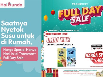 Saatnya Nyetok Susu untuk di Rumah, Harga Spesial Hanya Hari Ini di Transmart Full Day Sale