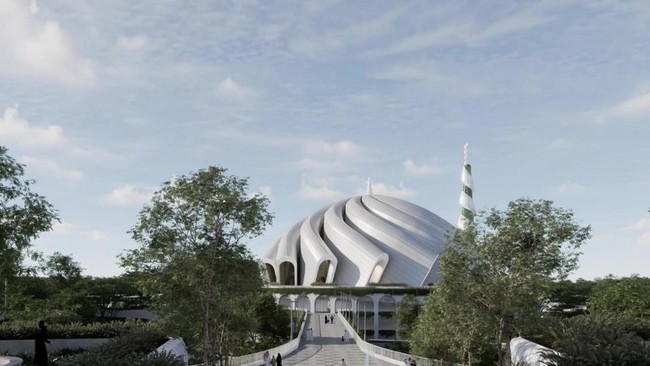 Menteri Agama Nasaruddin Umar berharap masjid negara di IKN sudah bisa digunakan pada hari raya Idul Fitri tahun 2025.