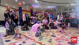 Gemasnya Bayi-bayi Ikut Lomba Merangkak di BundaFest 2024