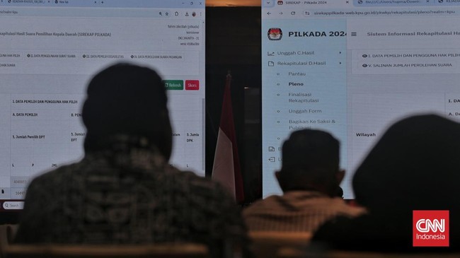 Saksi paslon Dharma Pongrekun-Kun Wardana menolak menandatangani berita acara rekapitulasi hasil Pilkada Jakarta 2024 di tingkat provinsi.