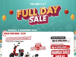 Sepeda Listrik Diskon Hingga 45% di Transmart Full Day Sale