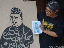 Cantiknya Lukisan Seniman Jombang Pakai Pasir Pantai