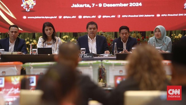 Komisi Pemilihan Umum DKI Jakarta memastikan Pilgub Jakarta 2024 hingga saat ini dipastikan tanpa pemilihan suara ulang (PSU).