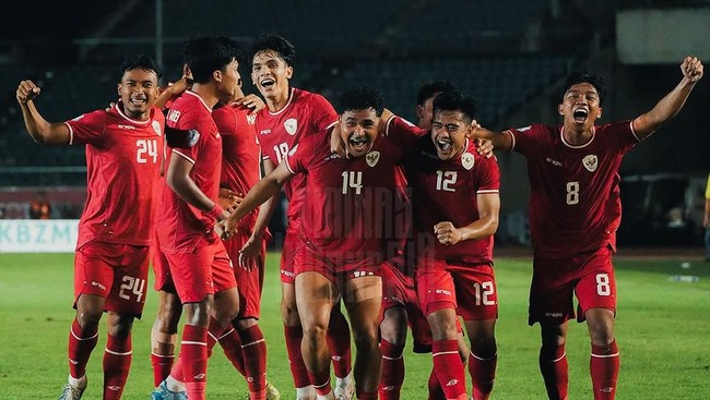 Gol Timnas Indonesia lawan Myanmar diciptakan Asnawi Mangkualam usai memanfaatkan kemelut dari lemparan ke dalam Pratama Arhan.