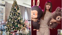 img-title Lisa BLACKPINK Pamer Pohon Natal Serba Boneka Labubu