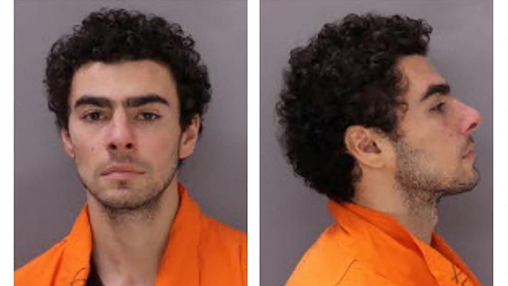 Luigi Mangione, 26, a suspect in the New York City killing of UnitedHealth executive Brian Thompson, poses for a booking photograph in Altoona, Pennsylvania, U.S. December 10, 2024. Altoona Police Department/Handout via REUTERS THIS IMAGE HAS BEEN SUPPLIED BY A THIRD PARTY.