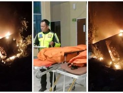 Tragedi Bus Masuk Jurang di Lampung dan Terbakar Tewaskan 3 Orang