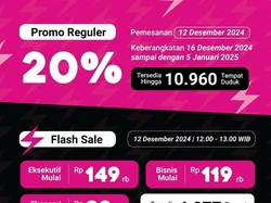Flash Sale 12.12, KAI Tawarkan Tiket Kereta Api Murah Meriah, Simak Caranya!