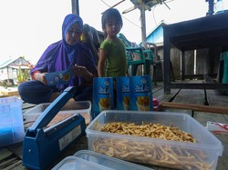 Angkat Ekonomi Keluarga, IRT di Pesisir Sulap Sotong Jadi Camilan Renyah
