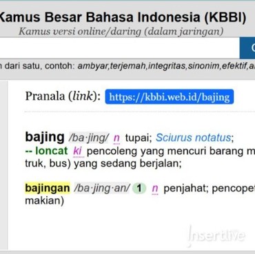 Begini Perubahan Kata Bajingan yang Punya Arti Baik Jadi Buruk